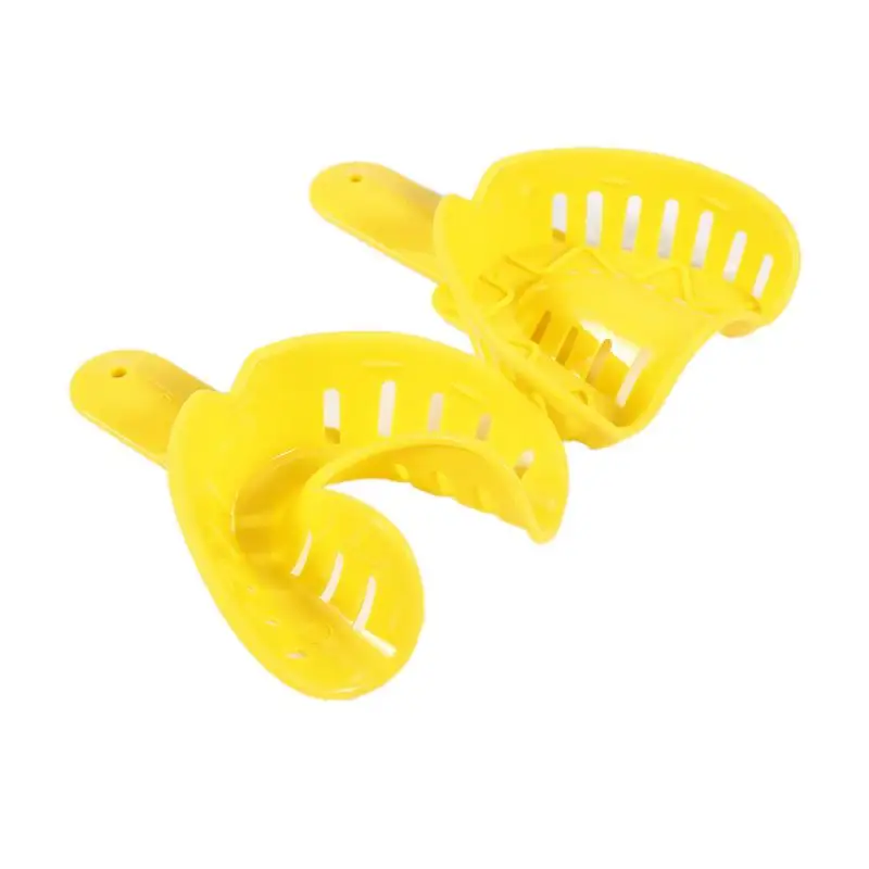 

12Pcs Plastic Autoclavable Impression Trays Central Supply Materials Teeth Holder Oral Accessories