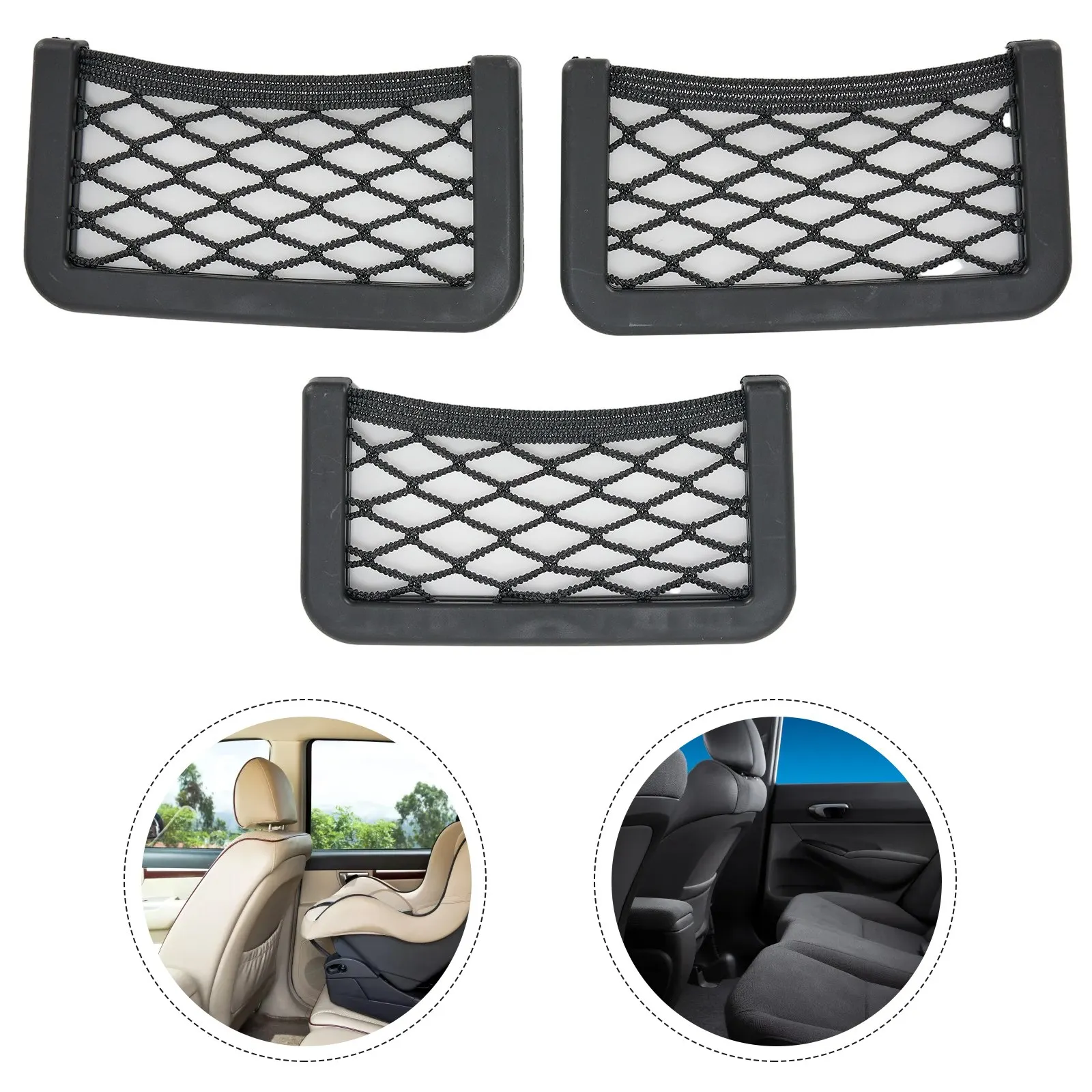 Hot Sale 3PCS Universal Car Seat Side Back Storage Net Bag Phone Holder Pocket Organizer Double-Sided For The Net Bag
Hot Sale 3PCS Universal Car Seat Side Back Storage Net Bag Phone Holder Pocket Organizer Double-Sided For The Net Bag