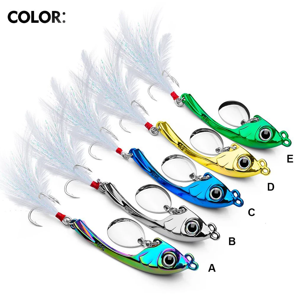 1pcs 5/5.9/6.5cm Fishing Lure Bait Rotating Sequin Long Throw VIB Metal Bait Hook 9g 13g 17g 3D Bionic Fish Eye Fishing Bait
1pcs 5/5.9/6.5cm Fishing Lure Bait Rotating Sequin Long Throw VIB Metal Bait Hook 9g 13g 17g 3D Bionic Fish Eye Fishing Bait