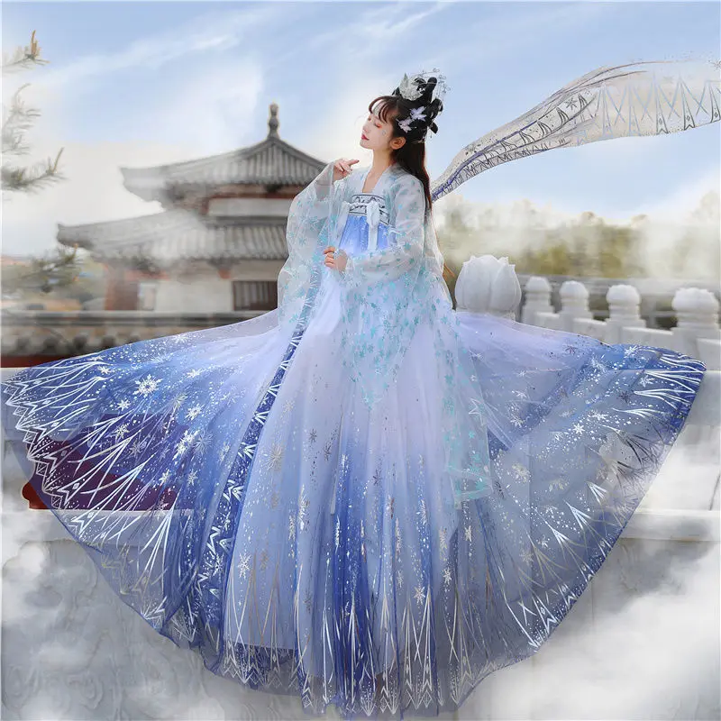 Female Traditional Folk Elegant Ancient Hanfu Costume Cosplay Dynasty Princess National Dance Clothes Tang Suit Oriental Dress
Female Traditional Folk Elegant Ancient Hanfu Costume Cosplay Dynasty Princess National Dance Clothes Tang Suit Oriental Dress