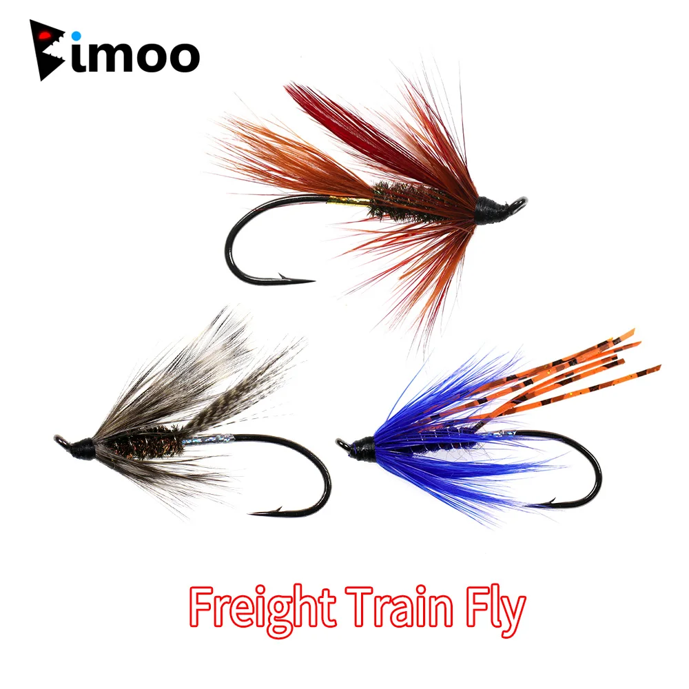Bimoo 6pcs #2 #4 #6 Freight Train Fly Classic Streamers Salmon Steelhead Fishing Lure Bait Blue Dark Red Grey
Bimoo 6pcs #2 #4 #6 Freight Train Fly Classic Streamers Salmon Steelhead Fishing Lure Bait Blue Dark Red Grey