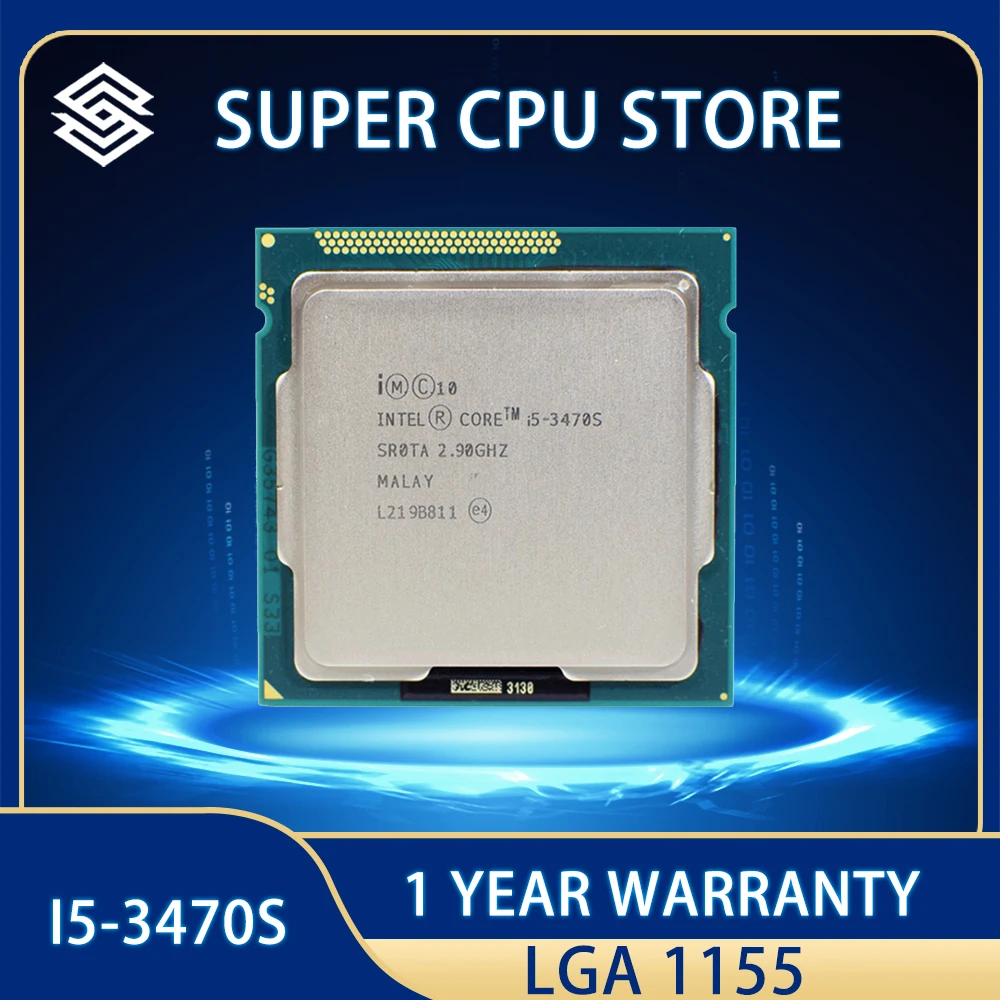 

Intel Core i5-3470S i5 3470S Processor 6M 65W 2.9 GHz Quad-Core Quad-Thread CPU LGA 1155