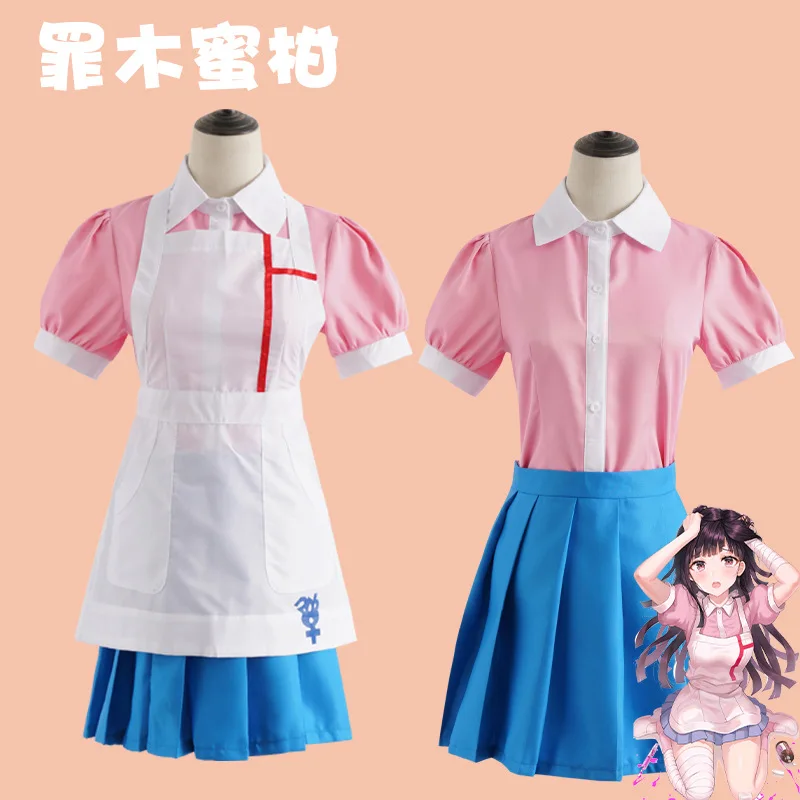 Аниме Danganronpa Mikan Tsumiki Косплей Костюм парик Хэллоуин вечерние женские Униформа горничной полный набор C38K215
Аниме Danganronpa Mikan Tsumiki Косплей Костюм парик Хэллоуин вечерние женские Униформа горничной полный набор C38K215