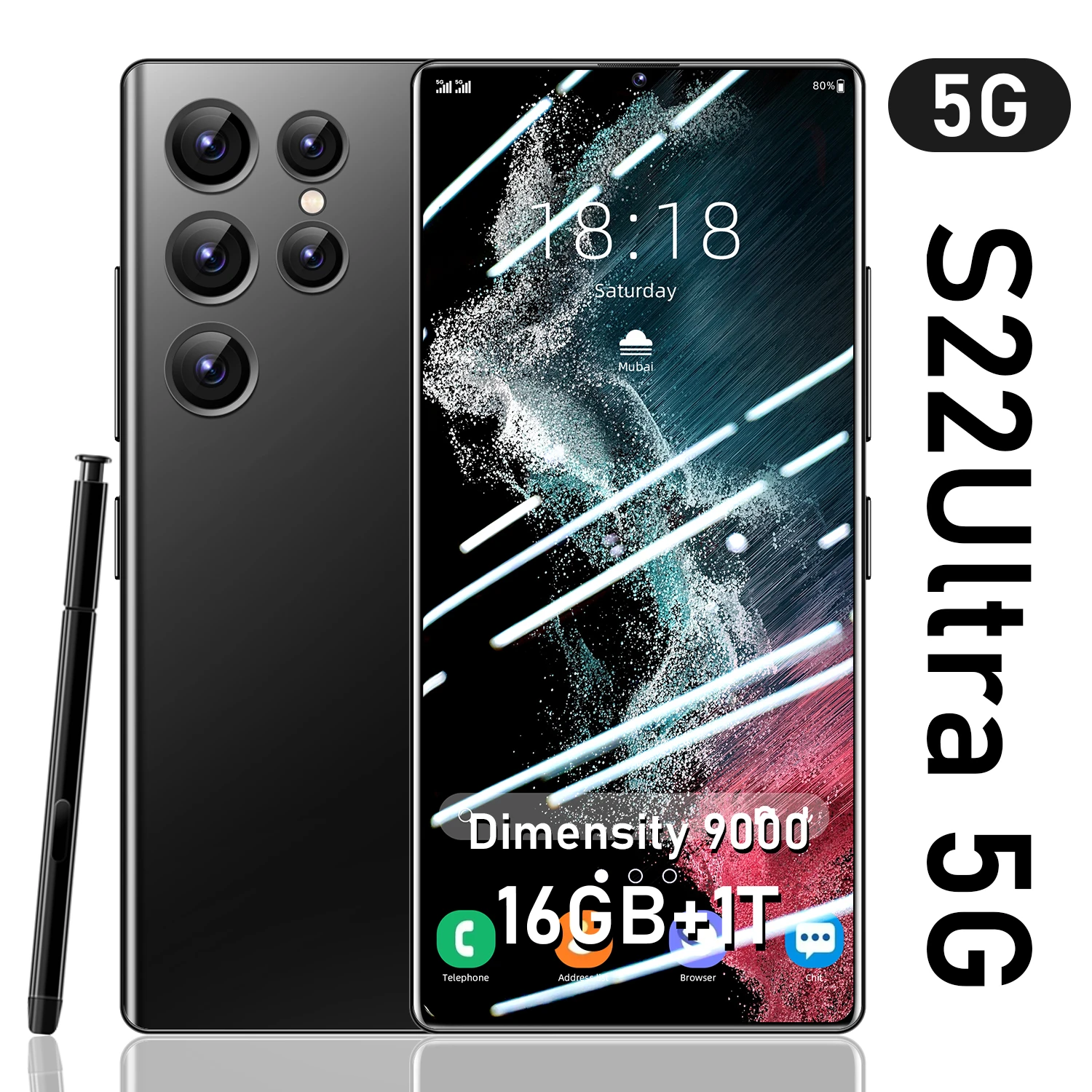 Global Version S22 Ultra SmartPhone 16GB+1TB Celular Dual Sim Unlocked Mobile Phones 6.7 HD Screen 64MP Camera 4G/5G Telephone
Global Version S22 Ultra SmartPhone 16GB+1TB Celular Dual Sim Unlocked Mobile Phones 6.7 HD Screen 64MP Camera 4G/5G Telephone