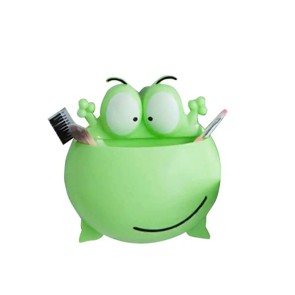 Bathroom Toothbrush Holder Cartoon frog Toothpaste Storage Rack Wall Mount Suction Cup Hook Shower Holder Bathroom Accessories
Bathroom Toothbrush Holder Cartoon frog Toothpaste Storage Rack Wall Mount Suction Cup Hook Shower Holder Bathroom Accessories
