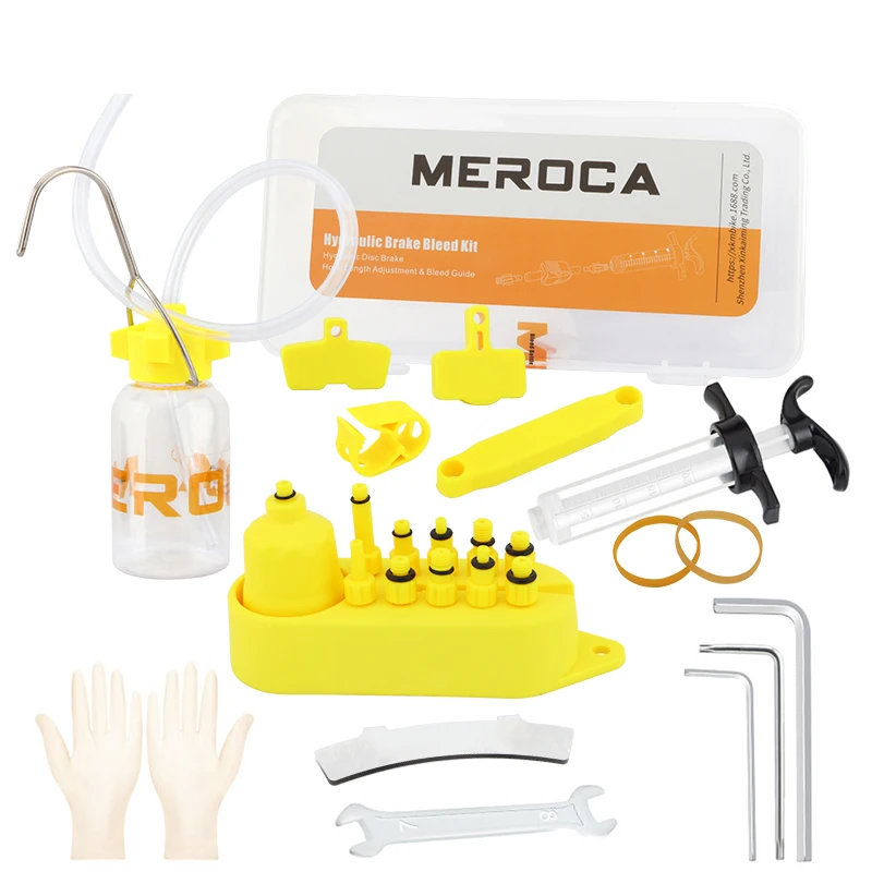 MEROCA Bicycle Hydraulic Disc Brake Oil Bleed Kit Tools For SRAM SHIMANO MAGURA Avid XTECH Mountain Road Bike Brake Repair Kit
MEROCA Bicycle Hydraulic Disc Brake Oil Bleed Kit Tools For SRAM SHIMANO MAGURA Avid XTECH Mountain Road Bike Brake Repair Kit