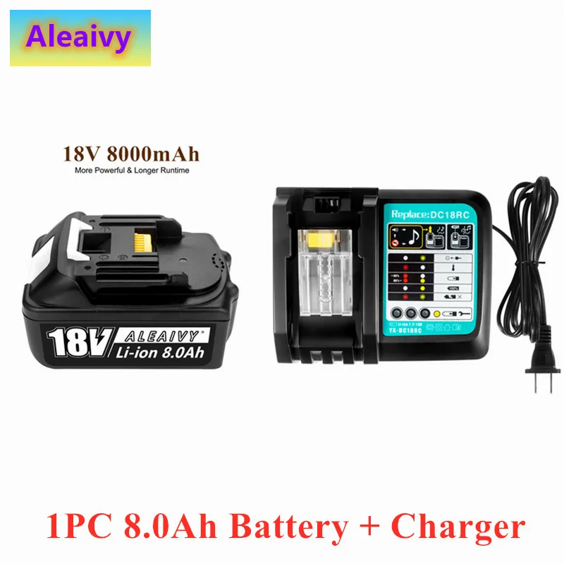 Аккумуляторная батарея со светодиодной подсветкой, 18 в, 8000 мАч, 18 в, 8 Ач, BL1840, BL1850, BL1830 
Аккумуляторная батарея со светодиодной подсветкой, 18 в, 8000 мАч, 18 в, 8 Ач, BL1840, BL1850, BL1830