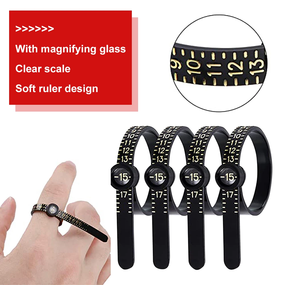 Jewelry Ring Ruler Measurer Finger Coil Ring Sizing Tool US Size Measurements Ring Sizer Accessory Insert Tightener Tools 4Pcs
Jewelry Ring Ruler Measurer Finger Coil Ring Sizing Tool US Size Measurements Ring Sizer Accessory Insert Tightener Tools 4Pcs