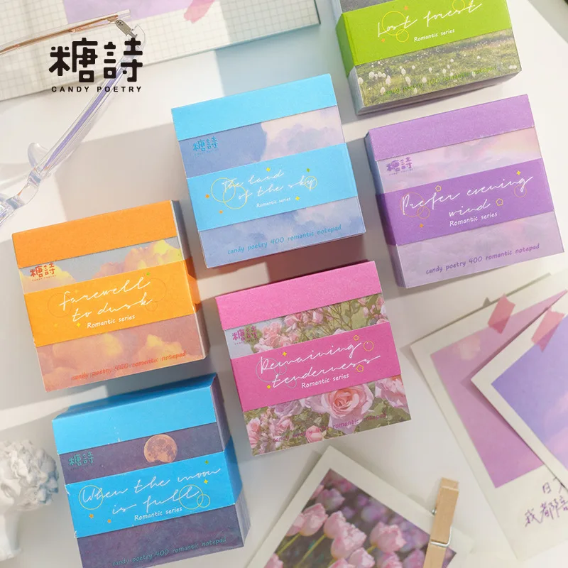 Romantic Series 400pcs Writable Sticker Book Healing Sky Sunset Glow Scenery Handbook Scrapbooking Material DIY Crafting Supply
Romantic Series 400pcs Writable Sticker Book Healing Sky Sunset Glow Scenery Handbook Scrapbooking Material DIY Crafting Supply