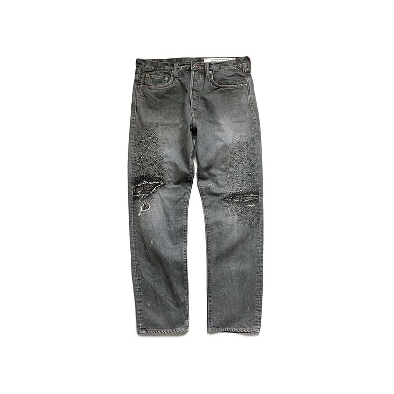 Kapital Hirata Hohiro 14oz Worn Knife Cut Broken Holes Washed Men's and Women's Casual Black Denim Pants Japan Style Jeans
Kapital Hirata Hohiro 14oz Worn Knife Cut Broken Holes Washed Men's and Women's Casual Black Denim Pants Japan Style Jeans