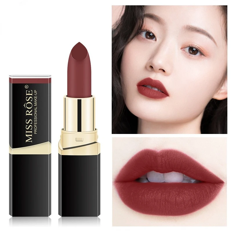 1pc Mist Matte Velvet Lipstick Makeup Retro Lip Gloss Black Tube Lipstick Creative Non Stick Cup Moisturize Cosmetic
1pc Mist Matte Velvet Lipstick Makeup Retro Lip Gloss Black Tube Lipstick Creative Non Stick Cup Moisturize Cosmetic