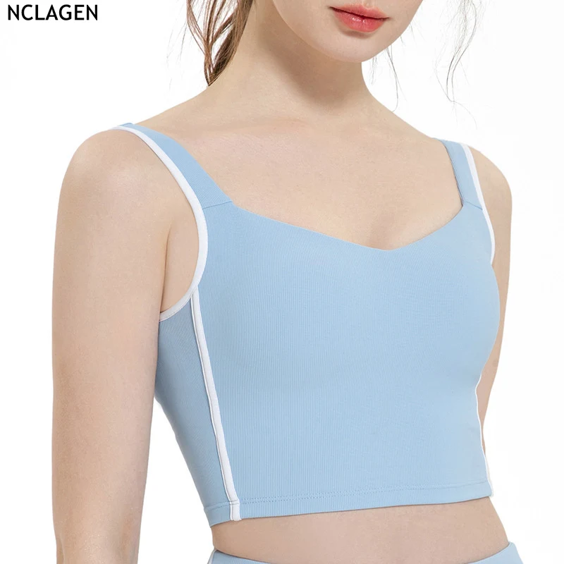 NCLAGEN Sport Yoga Bra High Support Yoga Vest Women Breathable Gym Push-up Crop Top Fitness Running Underwear Workout Blouse
NCLAGEN Sport Yoga Bra High Support Yoga Vest Women Breathable Gym Push-up Crop Top Fitness Running Underwear Workout Blouse