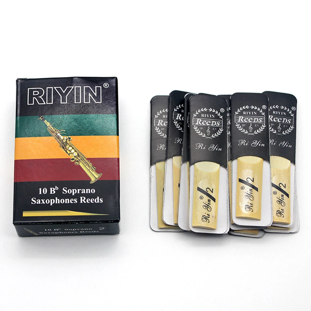 10Pcs Bb Soprano Sax Reeds Strength 2 2.5 3 Saxophone Reed Woodwind Instrument Parts Accessories High Quality Reed
10Pcs Bb Soprano Sax Reeds Strength 2 2.5 3 Saxophone Reed Woodwind Instrument Parts Accessories High Quality Reed