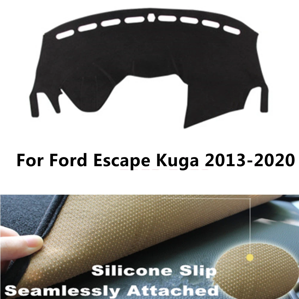 SJ роскошный мягкий на заказ Противоскользящий автомобильный Внутренний чехол для приборной панели, коврик для защиты от солнца, подходит для FORD Escape Kuga 2013-14-15-2020 
SJ роскошный мягкий на заказ Противоскользящий автомобильный Внутренний чехол для приборной панели, коврик для защиты от солнца, подходит для FORD Escape Kuga 2013-14-15-2020