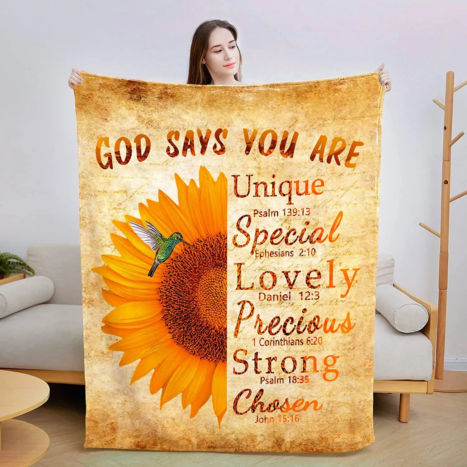 

Blanket To My Daughter Never Forget That I Love You From Mom Dad Birthday Gift Lightweight Super Soft Sunflower Flannel Throw