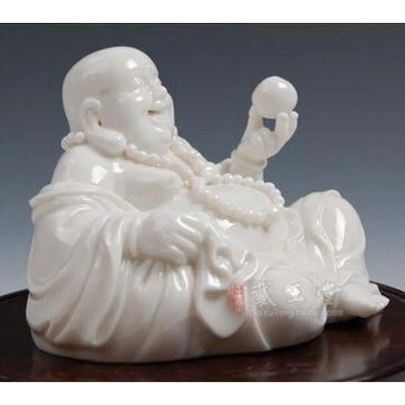 Ceramic home furnishing articles adornment Holding the beads smiling Buddha maitreya
Ceramic home furnishing articles adornment Holding the beads smiling Buddha maitreya