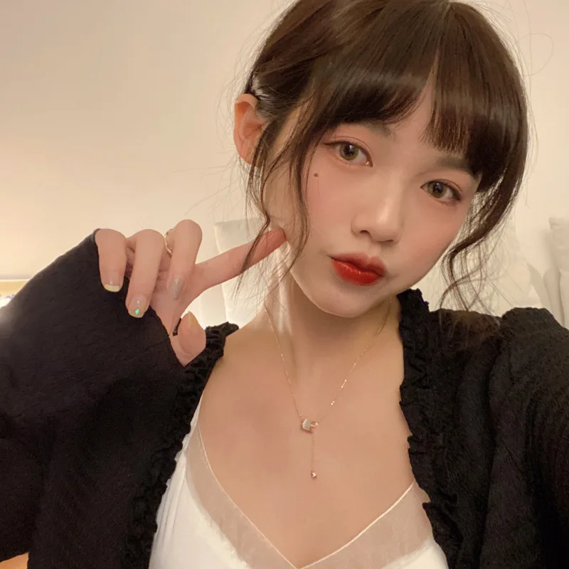 Ожерелье из титановой стали с маленькой талией, женское модное классическое ожерелье кошачий глаз с камнем и золотым покрытием, характерна... 
Ожерелье из титановой стали с маленькой талией, женское модное классическое ожерелье кошачий глаз с камнем и золотым покрытием, характерна...