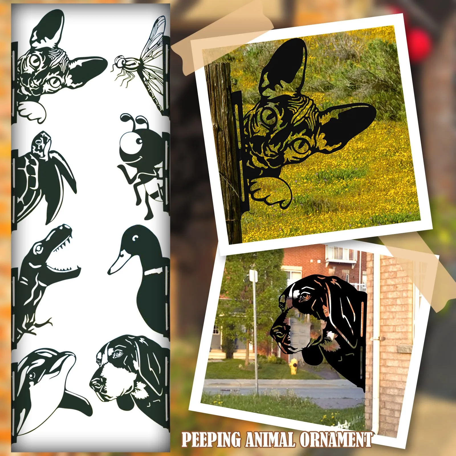 Creativity Farm Peeping Animals Metal Art Outdoor Garden Pendant Decoration Hollow Piece Gardening Decoration Metal Bull Stakes
Creativity Farm Peeping Animals Metal Art Outdoor Garden Pendant Decoration Hollow Piece Gardening Decoration Metal Bull Stakes