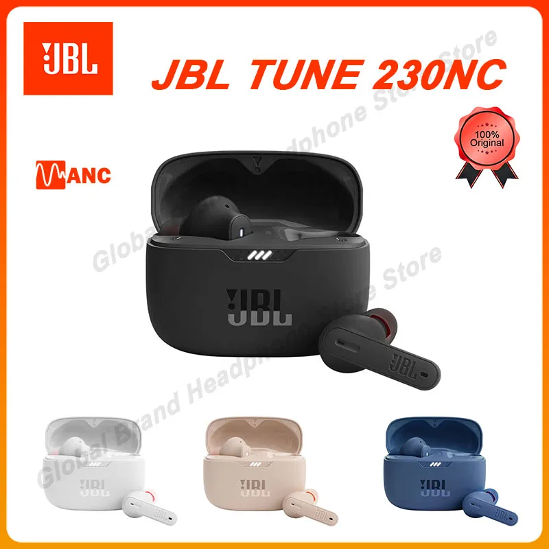 

Original JBL Tune 230NC TWS Wireless Bluetooth Headphones Sports Game Music Headset Subwoofer Noise Cancelling Earphone T230NC