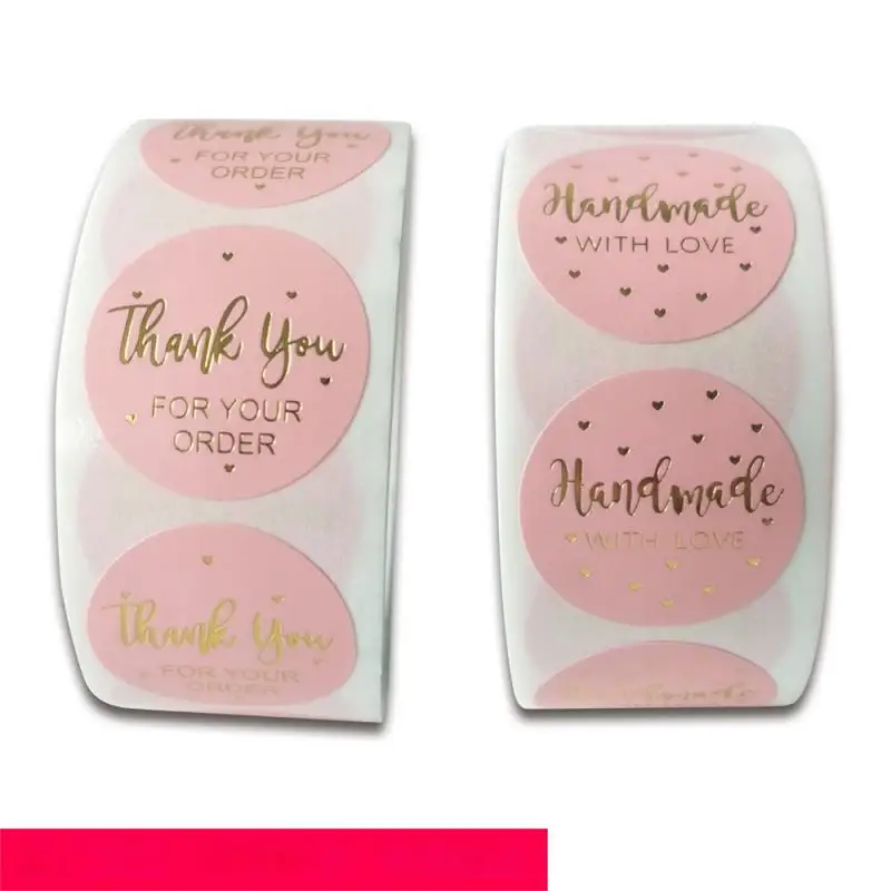 Simple Design Diy Gift Sticker Pink Card Round Gift Seal Pink Gilded Sticker Computer Sticker Aesthetic Scrapbook Label Paper
Simple Design Diy Gift Sticker Pink Card Round Gift Seal Pink Gilded Sticker Computer Sticker Aesthetic Scrapbook Label Paper