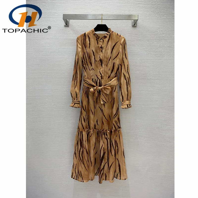 4.27 High Quality Bright Silk Striped Print Black-fungus Spliced Single Breasted Collect Waist Long Sleeve Dress + Belt Women
4.27 High Quality Bright Silk Striped Print Black-fungus Spliced Single Breasted Collect Waist Long Sleeve Dress + Belt Women