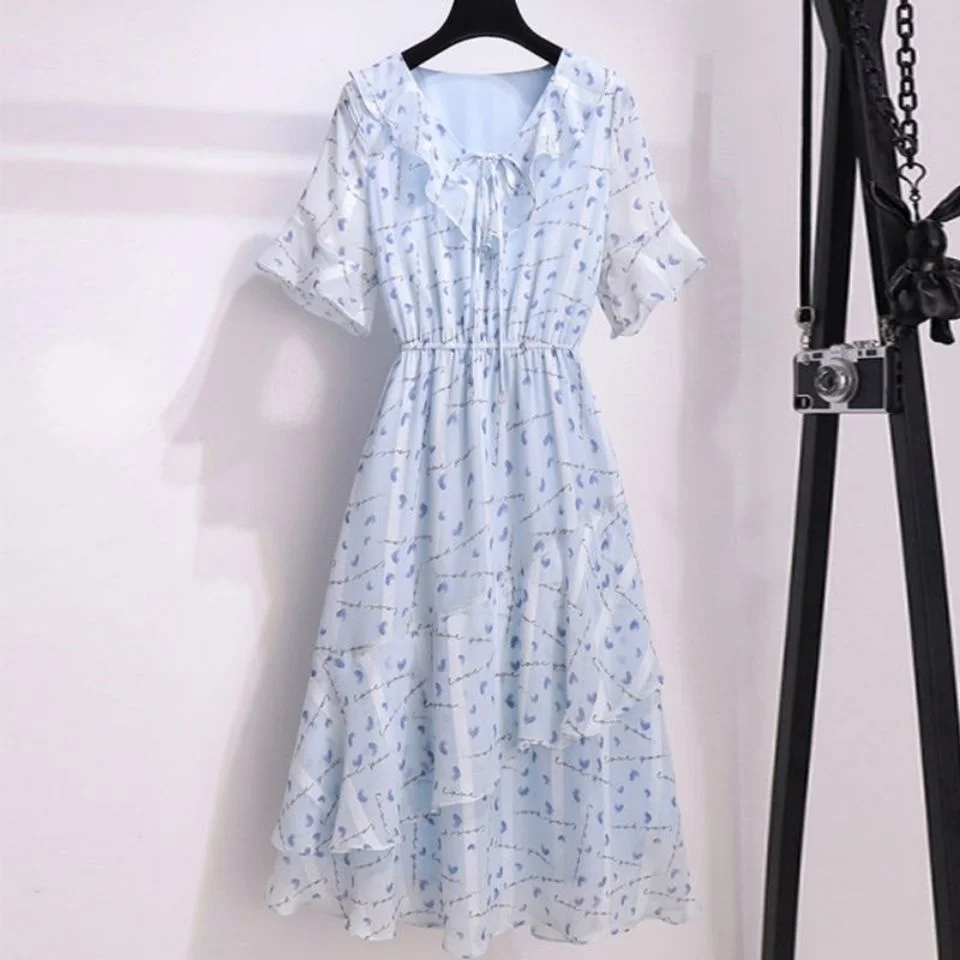 Винтажное хлопчатобумажное платье с цветочным принтом, женское шифоновое элегантное милое Повседневное платье миди с высокой талией и кор...
Винтажное хлопчатобумажное платье с цветочным принтом, женское шифоновое элегантное милое Повседневное платье миди с высокой талией и кор...