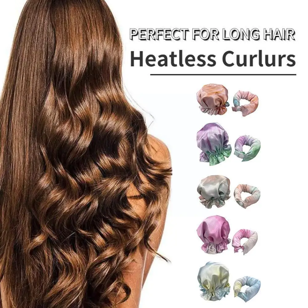 

New Bun Bons Heatless Curl Headband Buns Hot Hair Rollers Curling Rods Overnight Curlers For Long Hair Sleepy Ties Hair Cur G7L5