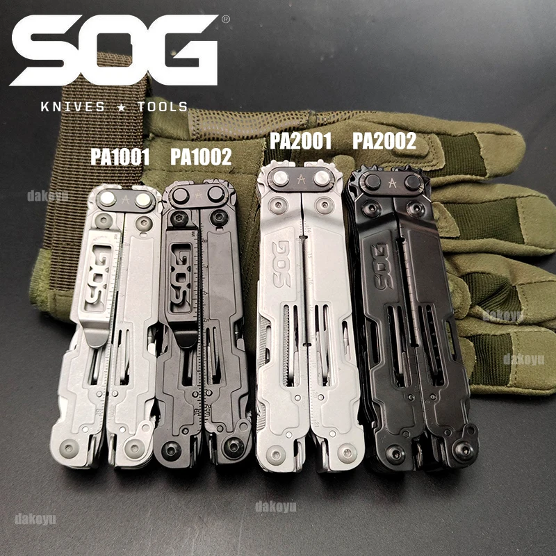 

Многофункциональный инструмент SOG PA1001/ PA1002/PA2001/PA2002 для повседневного использования, складной нож, плоскогубцы, тактический инструмент для выживания, кемпинга, палатки, Путешествий, Походов