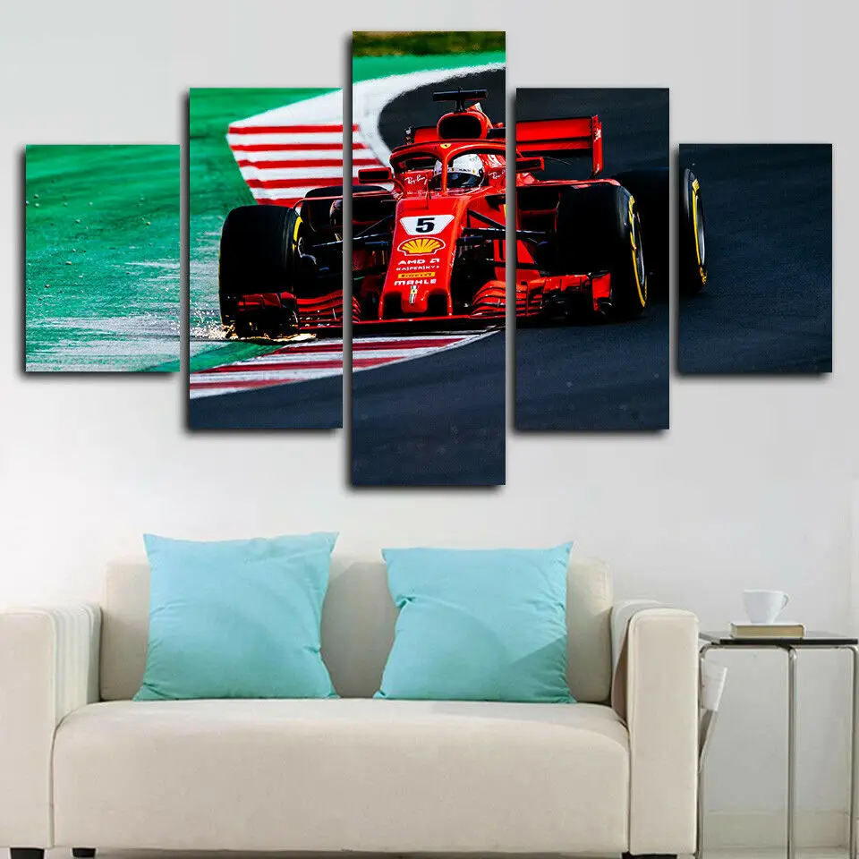 Formula One Ferrari Car F1 Poster 5 Panel Canvas Picture Print Wall Art Canvas Painting Wall Decor for Living Room No Framed
Formula One Ferrari Car F1 Poster 5 Panel Canvas Picture Print Wall Art Canvas Painting Wall Decor for Living Room No Framed