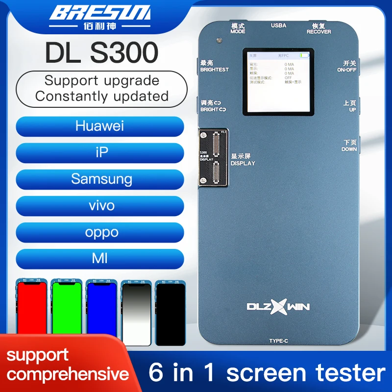 DLZXWIN DL S300 Screen iTest Box For iPhone 6-13 Pro max Huawei Samsung VIVO xiaomi Ambient Light Sensor True Tone 3D Touch Test
DLZXWIN DL S300 Screen iTest Box For iPhone 6-13 Pro max Huawei Samsung VIVO xiaomi Ambient Light Sensor True Tone 3D Touch Test