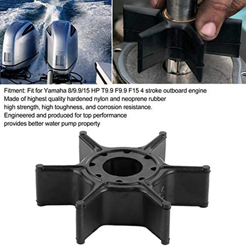 Outboard Water Pump Impeller 63V-44352-01-00 For Yamaha 2-Stroke 4-Stroke 8HP 9.9HP 15HP 20HP Boat Motor
Outboard Water Pump Impeller 63V-44352-01-00 For Yamaha 2-Stroke 4-Stroke 8HP 9.9HP 15HP 20HP Boat Motor