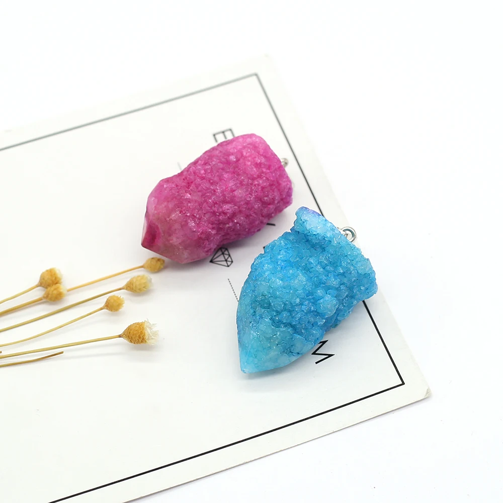 Natural Stone Pendants Irregular Colorful Healing Crystal Agate Stone Ornament Charms for Jewelry Making Women Gift Accessories
Natural Stone Pendants Irregular Colorful Healing Crystal Agate Stone Ornament Charms for Jewelry Making Women Gift Accessories