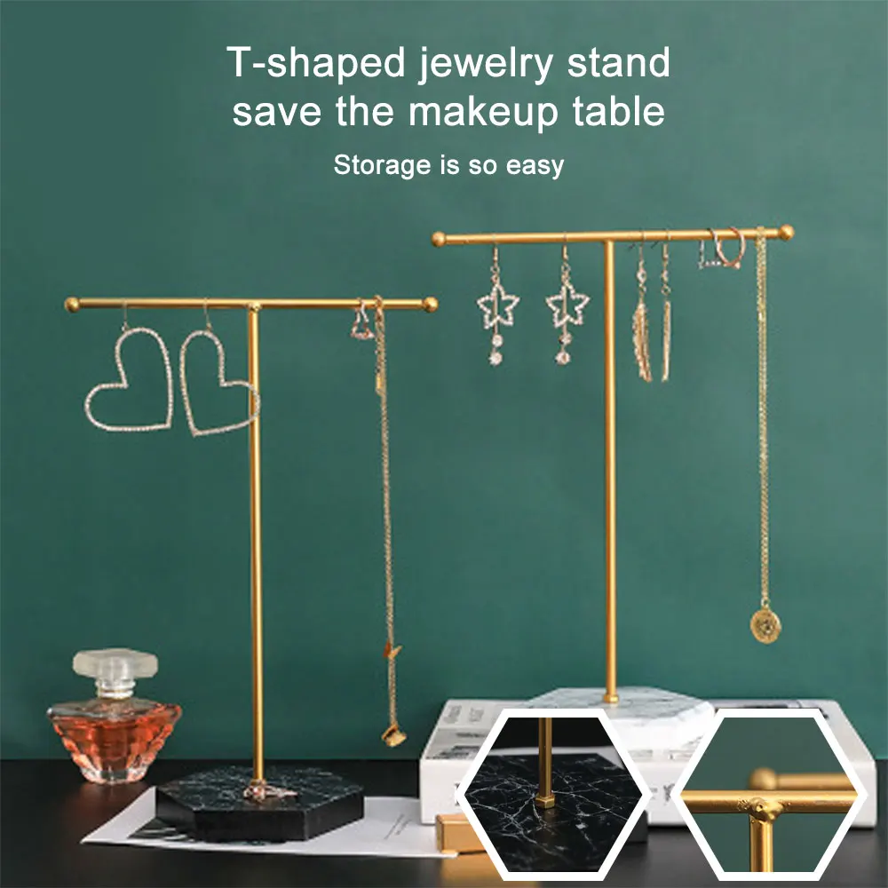 T-Shaped Jewelry Stand Organizer for Earrings, Rings, Necklaces, Watches, Counter Pendant Jewelry Display Stand
T-Shaped Jewelry Stand Organizer for Earrings, Rings, Necklaces, Watches, Counter Pendant Jewelry Display Stand
