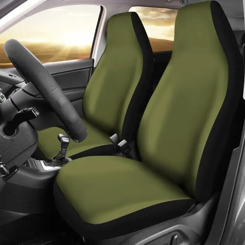 Army Green Car Seat Covers Set of 2 Protectors Universal Fit Neutral Military Solid Color SUV Bucket Seats Car Accessories
Army Green Car Seat Covers Set of 2 Protectors Universal Fit Neutral Military Solid Color SUV Bucket Seats Car Accessories