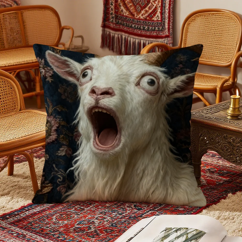 Чехол для подушки Spooky Goat Face 100% полиэстер
Чехол для подушки Spooky Goat Face 100% полиэстер