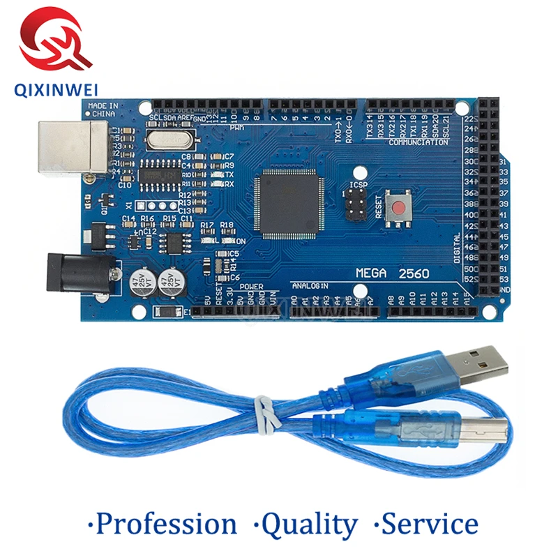 MEGA2560 MEGA 2560 R3 (ATmega2560-16AU CH340G) AVR USB board Development Board MEGA2560 for arduino
MEGA2560 MEGA 2560 R3 (ATmega2560-16AU CH340G) AVR USB board Development Board MEGA2560 for arduino