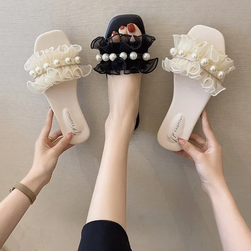 New women's shoes summer Korean version square head fish mouth sandals and slippers women's fashion summer slippers
New women's shoes summer Korean version square head fish mouth sandals and slippers women's fashion summer slippers