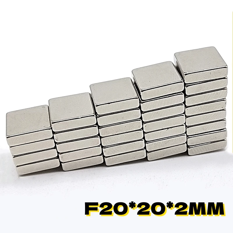 F20*20*2mm Ndfeb Magnet Permanent Neodymium Magnetic Materials Industrial/Technology/Home/Work/Teaching Use Strong Ndfeb Magnets
F20*20*2mm Ndfeb Magnet Permanent Neodymium Magnetic Materials Industrial/Technology/Home/Work/Teaching Use Strong Ndfeb Magnets