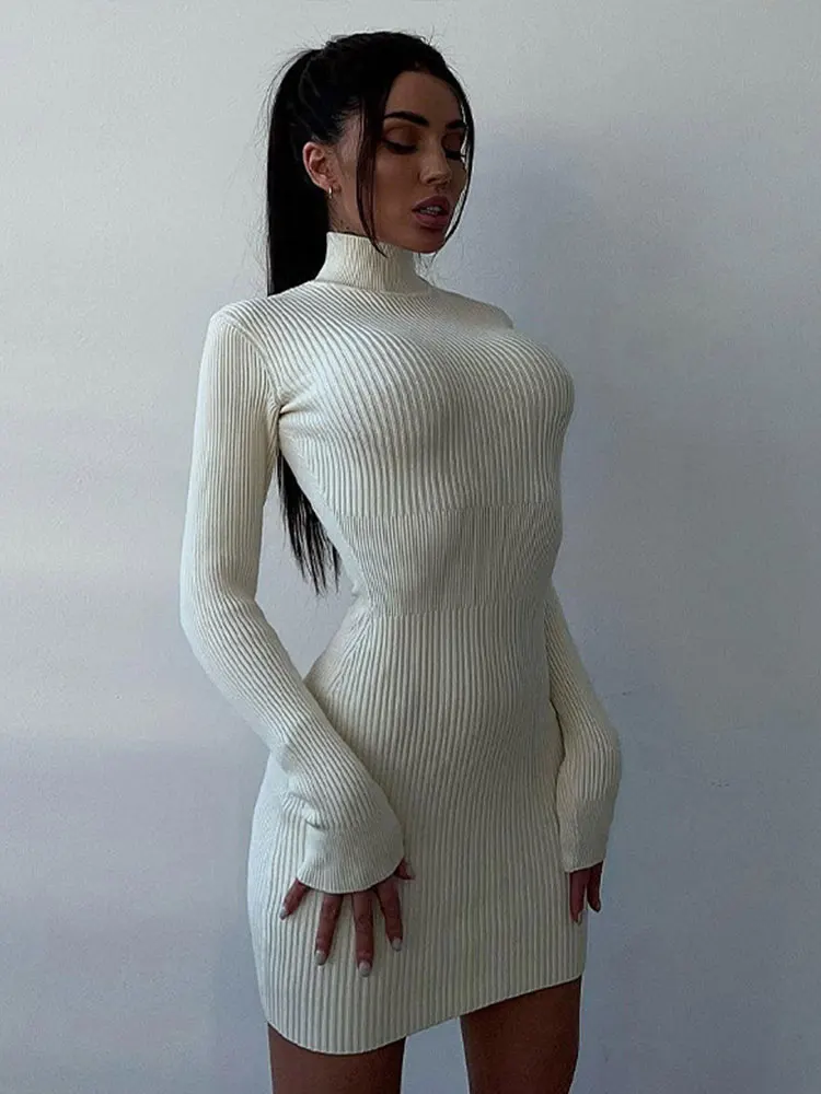 Women Turtleneck Maxi Knitted Dresses Elegant Solid Bodycon Long Sleeve Sweater Dress 2022 Spring Office Lady Sexy Chic Dresses
Women Turtleneck Maxi Knitted Dresses Elegant Solid Bodycon Long Sleeve Sweater Dress 2022 Spring Office Lady Sexy Chic Dresses