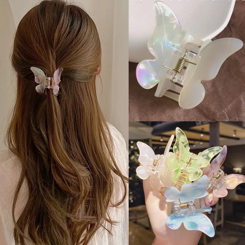 Colorful Butterfly Hair Clips Acetate Back Head Coiled Hair Claw Grip Barrettes Korea Gradient Color Hairpin Hair Accessories
Colorful Butterfly Hair Clips Acetate Back Head Coiled Hair Claw Grip Barrettes Korea Gradient Color Hairpin Hair Accessories