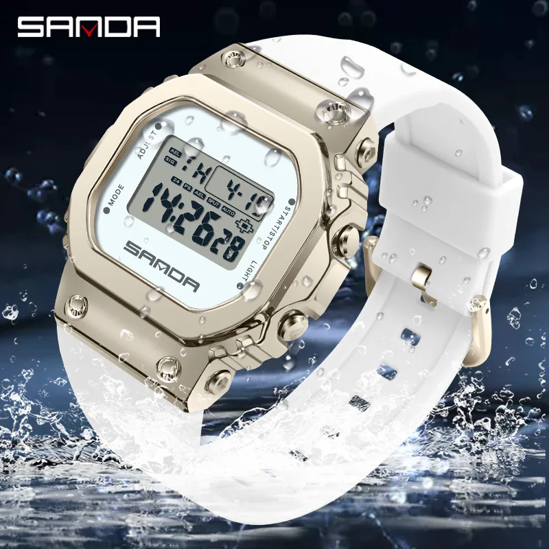 Fashion Trend Men's Electronic Watch Small Square Ladies Waterproof Sports Watch Raise Hand Lamp Function Couple Watch
Fashion Trend Men's Electronic Watch Small Square Ladies Waterproof Sports Watch Raise Hand Lamp Function Couple Watch