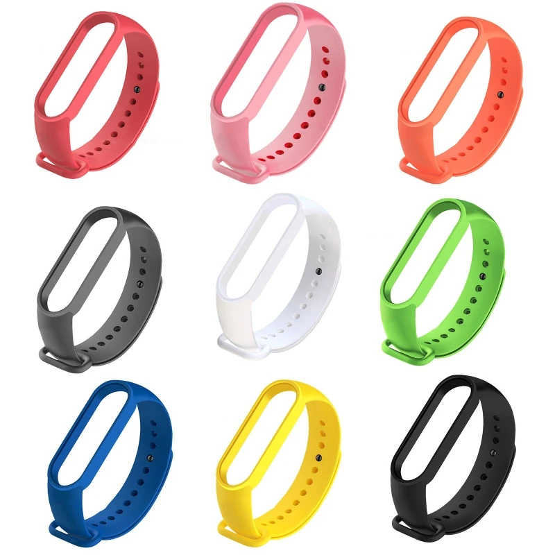 

Adjustable Loop Sports Band Smartwatch TPU Strap Suitable for Mi Band 6 Sweatproof Bracelet Durable Belt Wristband