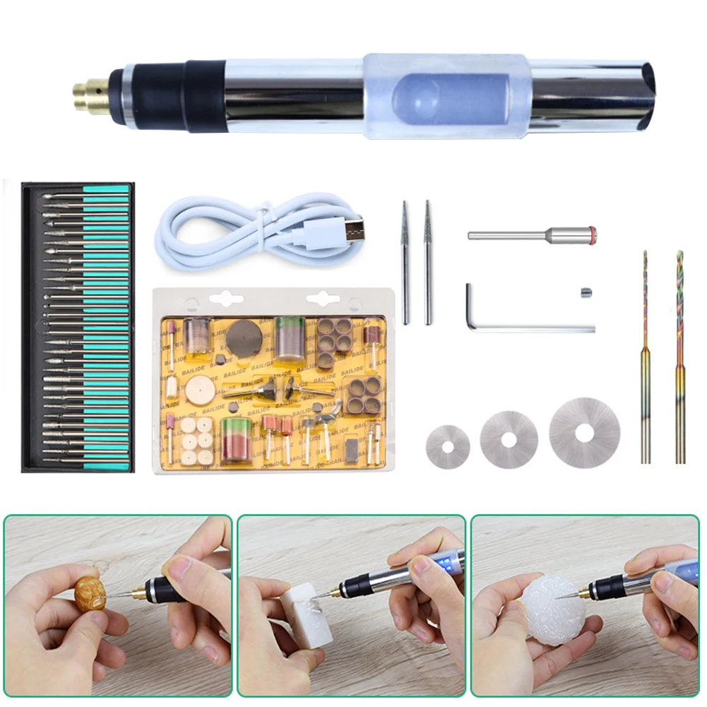 Мини-дрель для гравировки Dremel, беспроводная, зарядка по USB, со светодиодным фонариком
Мини-дрель для гравировки Dremel, беспроводная, зарядка по USB, со светодиодным фонариком