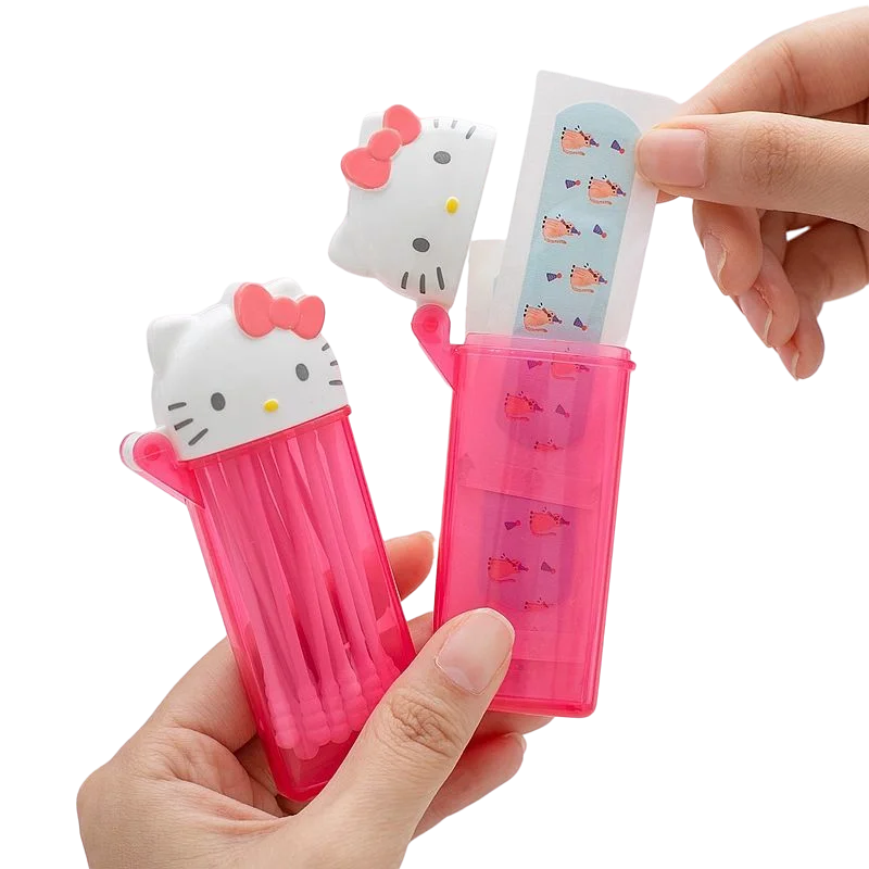 Kawaii Sanrioed Cotton Swab Box Kitty My Melody Cute Cartoon Mini Portable Toothpick Cotton Swab Sub-packing Box Gift for kids
Kawaii Sanrioed Cotton Swab Box Kitty My Melody Cute Cartoon Mini Portable Toothpick Cotton Swab Sub-packing Box Gift for kids