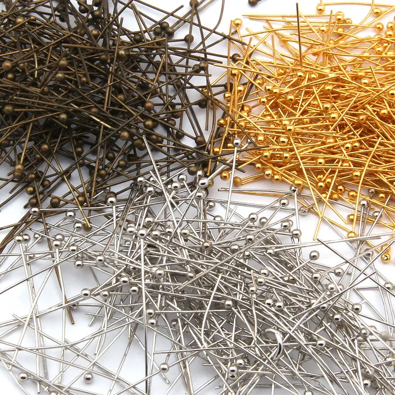 100pcs/lot Gold Bronze Rhodium Silver Color Copper Material Ball Head Pins Needles DIY Jewelry Accessory Jewellery Finding
100pcs/lot Gold Bronze Rhodium Silver Color Copper Material Ball Head Pins Needles DIY Jewelry Accessory Jewellery Finding