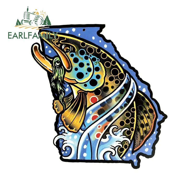 EARLFAMILY 13cm For Brown Trout Car Stickers Cool Anime Decals Vinyl Sunscreen Waterproof Car Label Skateboard Decor
EARLFAMILY 13cm For Brown Trout Car Stickers Cool Anime Decals Vinyl Sunscreen Waterproof Car Label Skateboard Decor