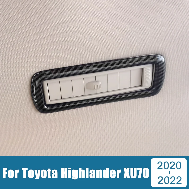 For Toyota Highlander Kluger XU70 2020 2021 2022 ABS Carbon Fiber Car Internal Roof Vent Frame Cover Trim Sticker Accessories
For Toyota Highlander Kluger XU70 2020 2021 2022 ABS Carbon Fiber Car Internal Roof Vent Frame Cover Trim Sticker Accessories