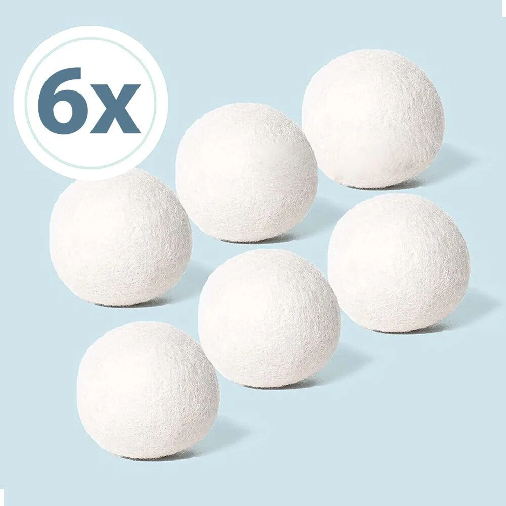 6Pcs Wool Dryer Balls Reusable Softener Natural Sheep Organic Fabric Wool Dryer Balls 7cm Home Washing Balls Drying Clothes
6Pcs Wool Dryer Balls Reusable Softener Natural Sheep Organic Fabric Wool Dryer Balls 7cm Home Washing Balls Drying Clothes