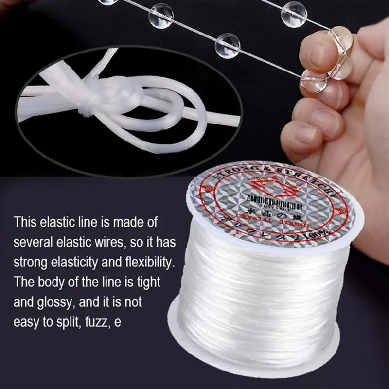 NEW 60m/roll Strong Elastic Crystal Beading Cord 1mm for Bracelets Stretch Thread String Necklace DIY Jewelry Making Cords Line
NEW 60m/roll Strong Elastic Crystal Beading Cord 1mm for Bracelets Stretch Thread String Necklace DIY Jewelry Making Cords Line