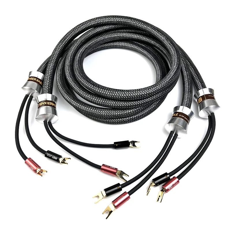 Audiophile KS-3040 HiFi Audio Speaker Cable WBT Y Spade Plug Loudspeaker Wire
Audiophile KS-3040 HiFi Audio Speaker Cable WBT Y Spade Plug Loudspeaker Wire